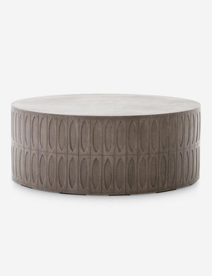 Mal concrete indoor and outdoor round coffee table