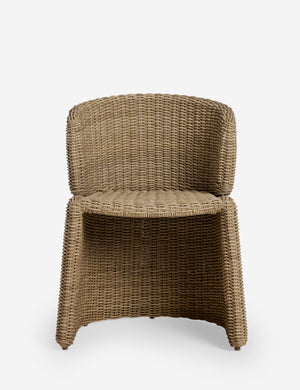 Mettam modern wicker outdoor dining chair.