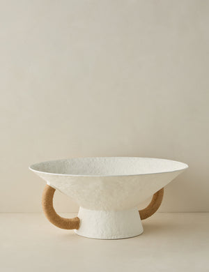 Olea modern decorative pedestal bowl.