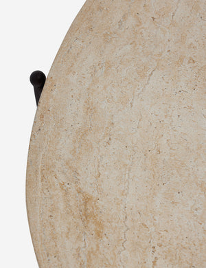 Open Box: Peggy Outdoor Oval Coffee Table, Faux Travertine by Sarah Sherman Samuel