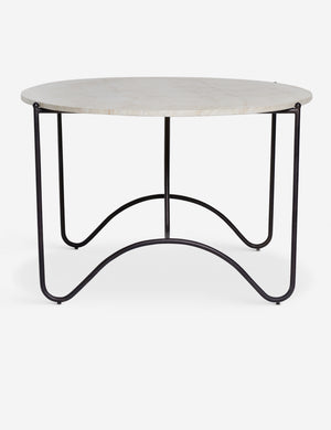 Open Box: Peggy Outdoor Oval Dining Table, Faux Travertine by Sarah Sherman Samuel