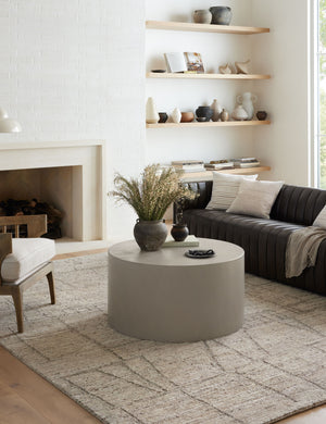 Franca Hand-Knotted Wool Rug : Pebble and Granite / 2' x 3'