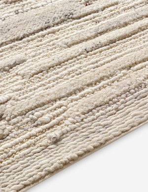 Close up of the Rizzoli natural rug