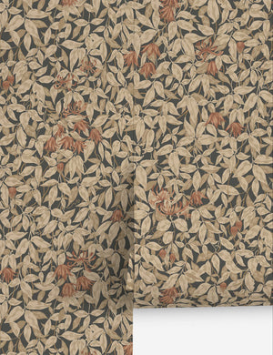 Scalamandre Linnea Wallpaper by Sandberg, Charcoal - Swatch