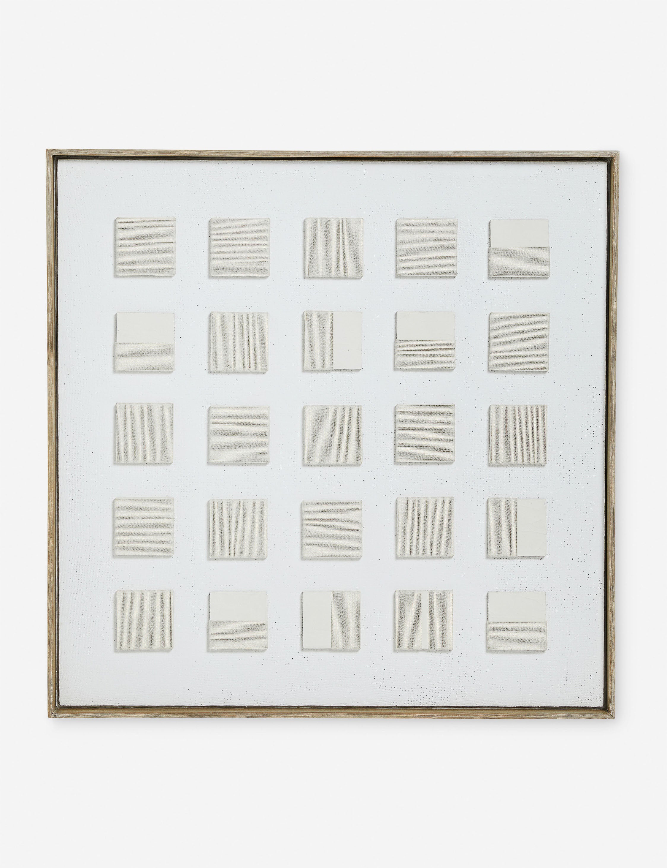 #color::white | Saldo modern grid framed wall art.