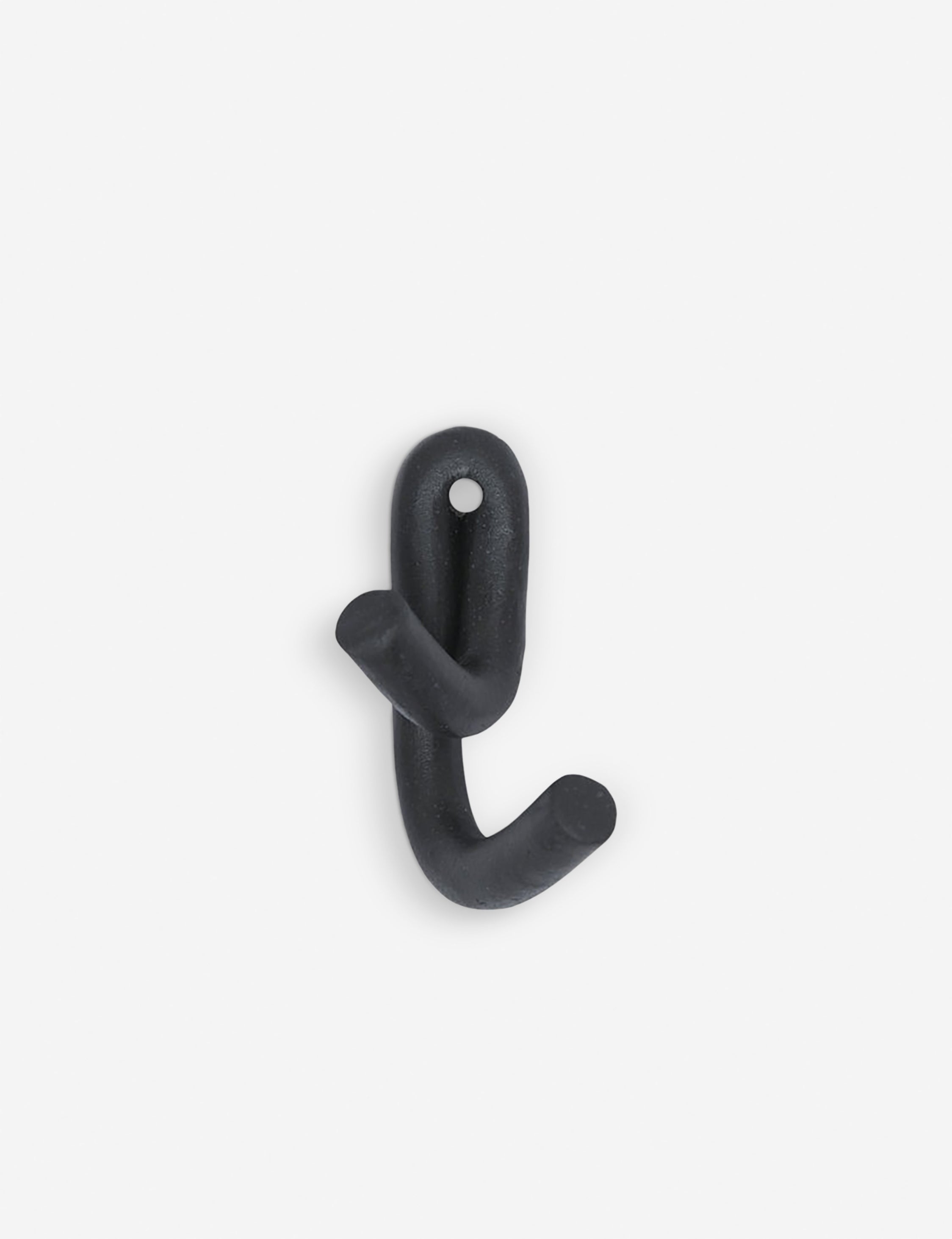 #color::black | Black Leggy Crossed Wall Hook by SIN Ceramics