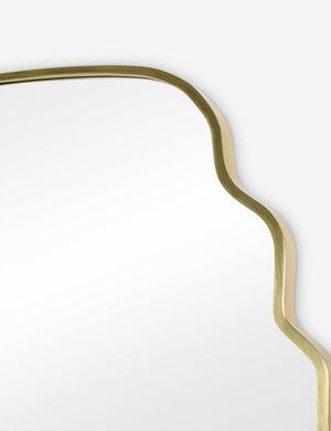 Sorcha organic-shaped full length mirror.