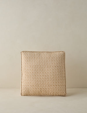 Sweeney box silhouette abstract print throw pillow.