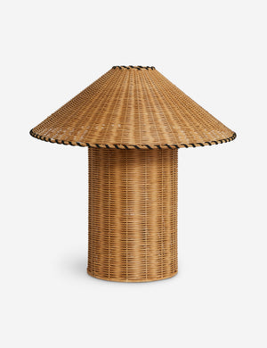 Terrene Woven Rattan Table Lamp by Elan Byrd.