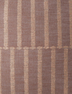 Close up of the Thisbe offset stripe pillow pattern.