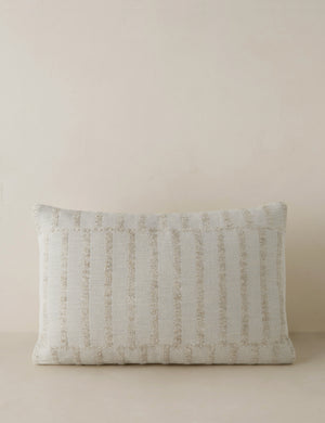 Thisbe offset stripe lumbar pillow.
