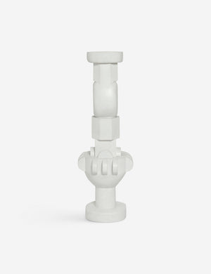 Angled view of the toivo tall pedestal