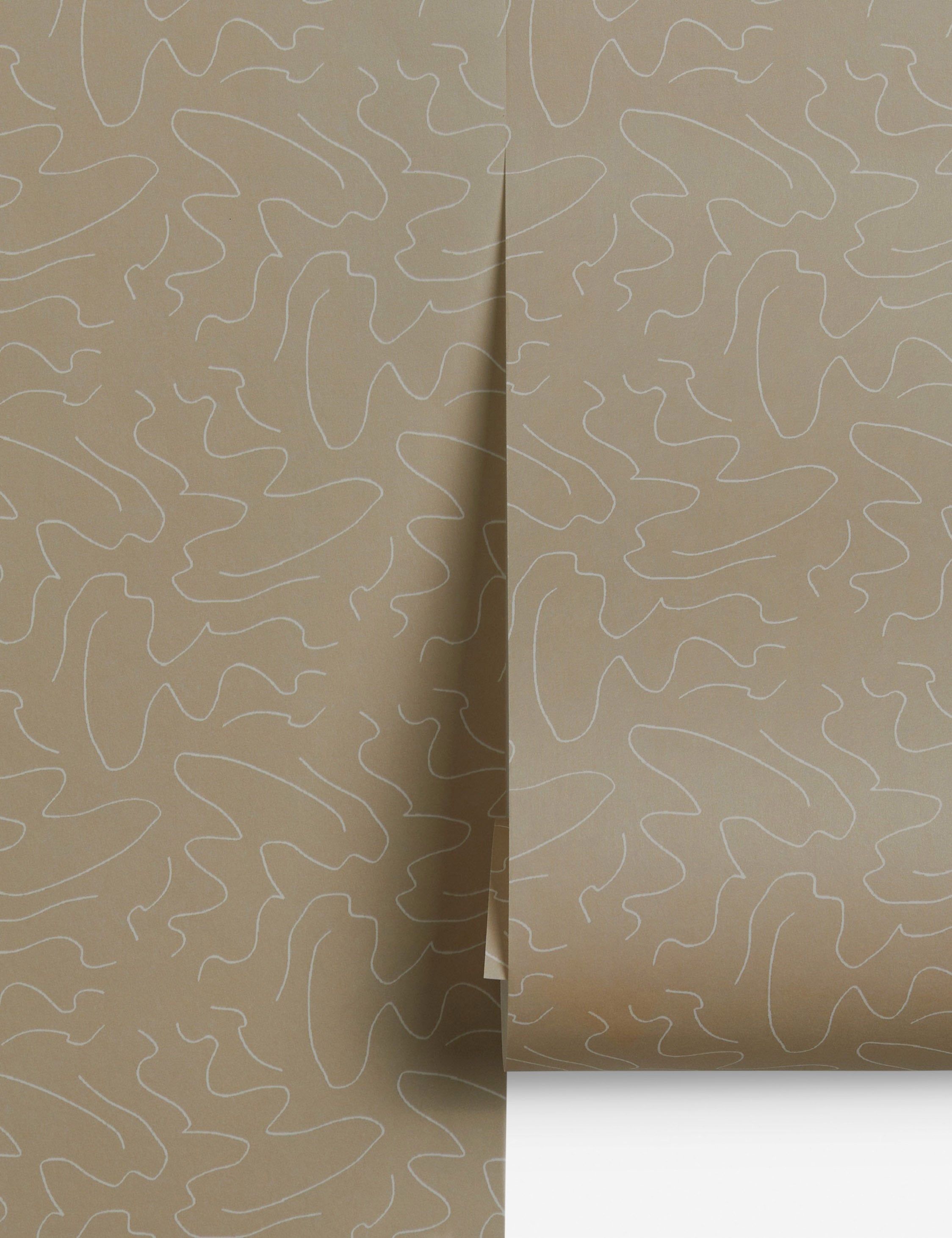 #color::natural | Topos Abstract Line Patterned Wallpaper by Élan Byrd