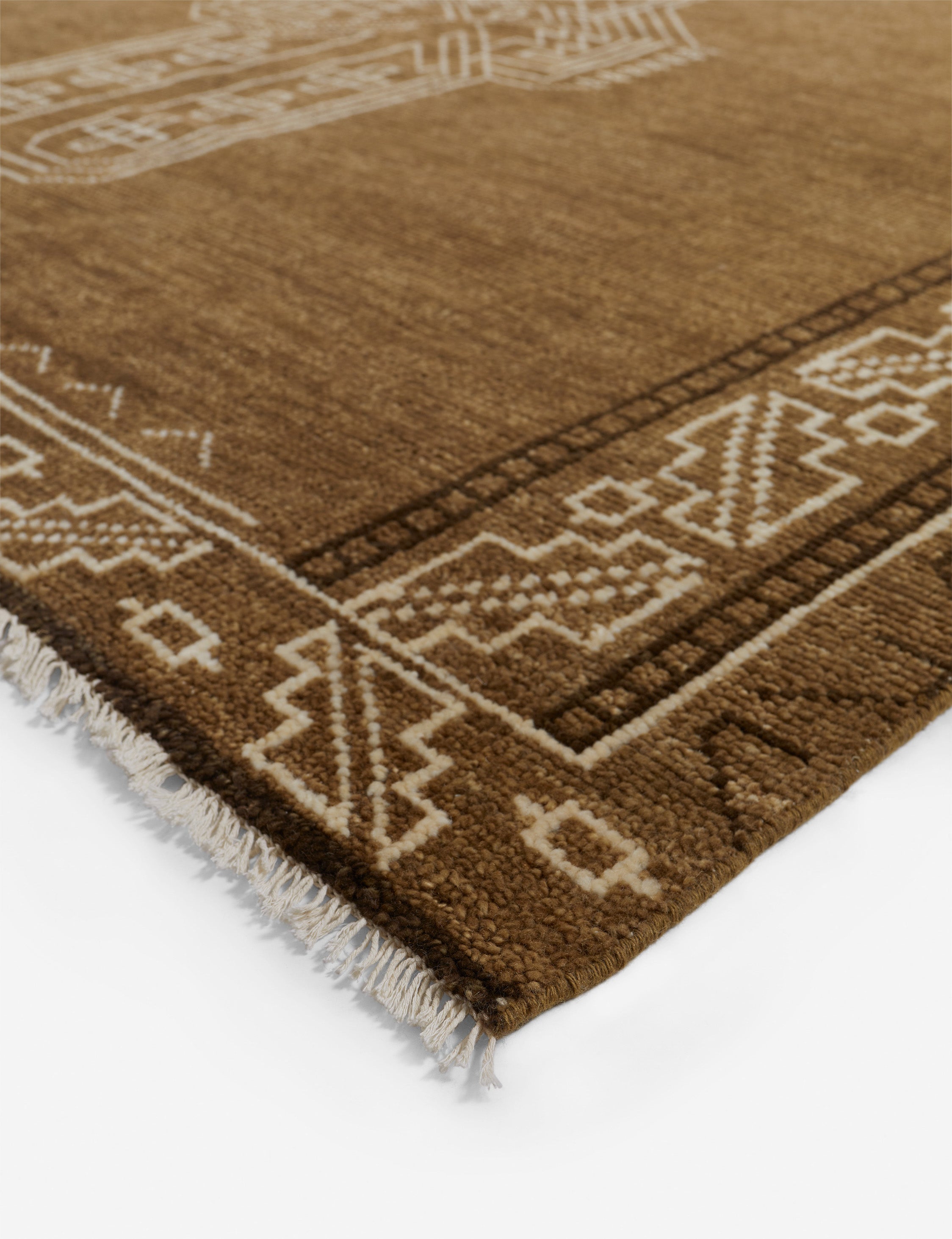 Velasquez Hand-Knotted Wool Rug Swatch, Moss