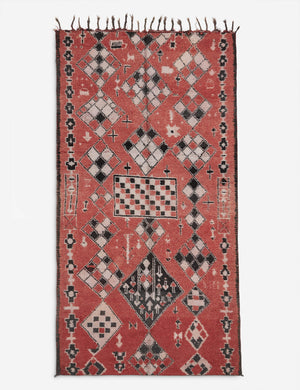 Vintage Moroccan Hand-Knotted Wool Rug No. 36, 5'7