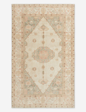 Vintage Turkish Hand-Knotted Wool Rug No. 303, 6'5