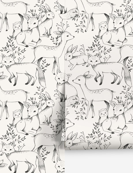 Woodland Wallpaper by Rylee + Cru