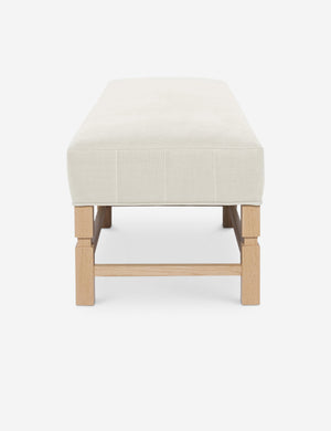 Side of the Ambleside Natural linen bench