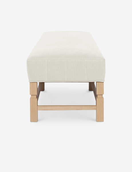 #color::natural | Side of the Ambleside Natural linen bench