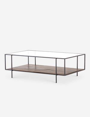 Angled view of the Asher coffee table