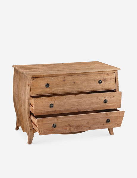 | Bethany dresser with its drawers open