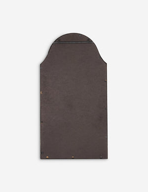 Back of the Clare arched wall mirror with shelf