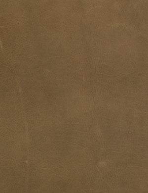 The brown leather construction on the Ilona Leather Accent Chair