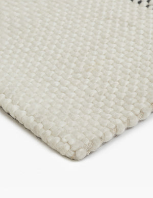 Joelle Handwoven Wool Rug Swatch, Black