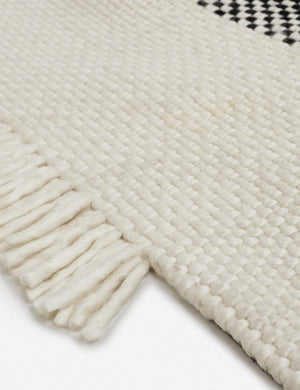 Joelle Handwoven Wool Rug Swatch, Black