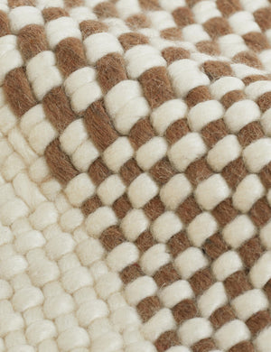 Joelle Handwoven Wool Rug Swatch, Rust