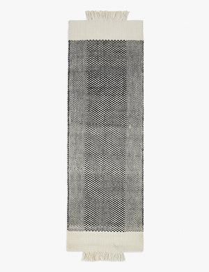 Joelle Handwoven Wool Rug Swatch, Black