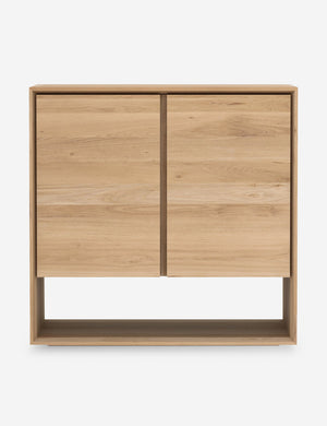 Lark 2-Door Modern Sideboard with cutout details that give the doors and cool floating look