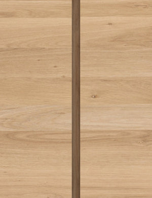 Close up of the wood construction of the Lark 2-Door Sideboard