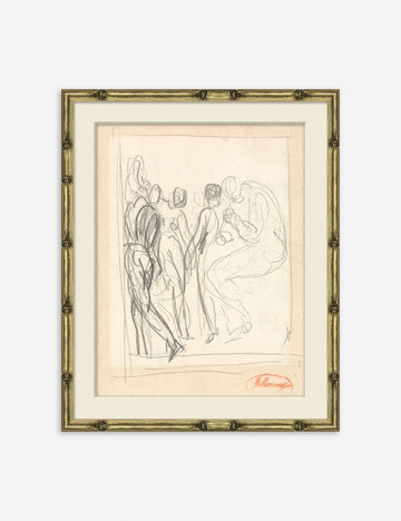 Figure Sketch Print, Default Title