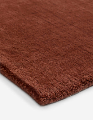 Perenne Hand-Loomed Wool Rug Swatch, Aged Rust
