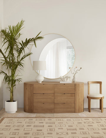 Saba Round Mirror