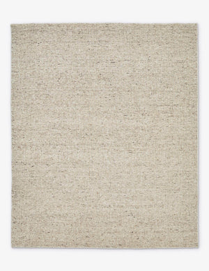 Taos neutral light brown wool blend area rug.