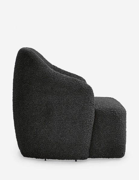 #color::slate-boucle | Side of the Tobi Slate Boucle swivel chair