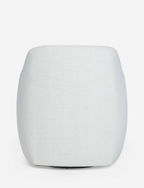 #color::natural | Back of the Tobi Natural swivel linen chair