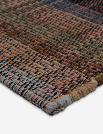 Sorell Handwoven Blend Rug Swatch, Black