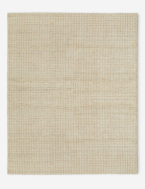 Uma Hand-Knotted Wool Rug Swatch, Taupe and Natural