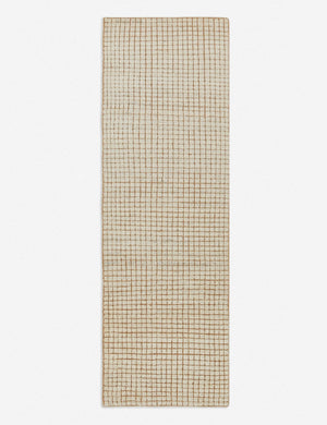 Uma Hand-Knotted Wool Rug Swatch, Taupe and Natural