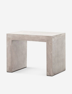 Angled view of the Gin indoor and outdoor concrete side table