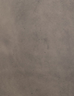 Detailed view of the concrete material in the Mal concrete indoor and outdoor round coffee table
