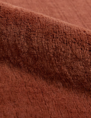 Perenne Hand-Loomed Wool Rug Swatch, Aged Rust