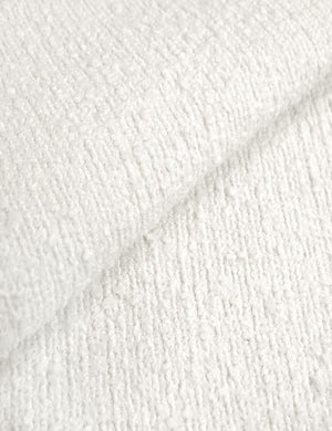 The white boucle fabric