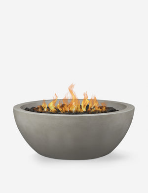Benno shade 42 inch propane round fire bowl with glass fiber and reinforced concrete