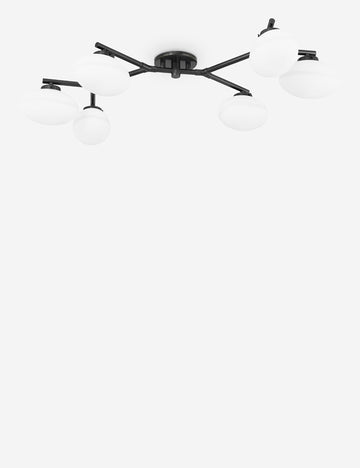 #color::antique-bronze #size::6-light | Solange antique bronze branching 6-light semi flush mount light