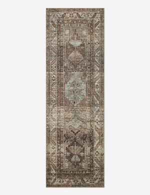 Billie Rug in clay and sage by Amber Lewis x Loloi in its runner size