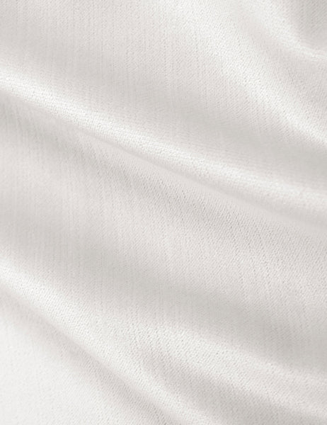 #color::snow-velvet #size::twin #size::full #size::queen #size::king #size::cal-king | The Snow Velvet fabric on the Deva platform bed